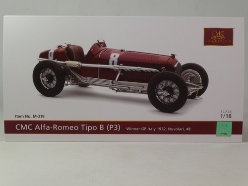 CMC Alfa Romeo Tipo B P3 #8 Tazio Nuvolari winner Italy GP 1932 1/18 M-219 - Foto 3 di 4