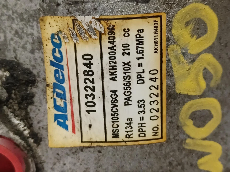 Compresor de aire acondicionado usado se adapta a: Buick Rendezvous 2003 sin aire acondicionado trasero grado A Foto 2 de 4