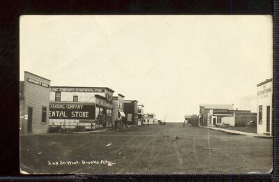 2nd St West Brooks Alberta Canada Historic Old Photo