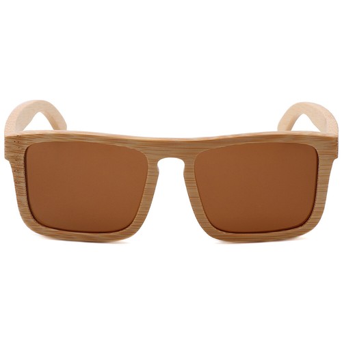 Men Women Bamboo Wood Polarized Square Sunglasses Wooden Frame Retro Glasses New - Picture 35 of 36