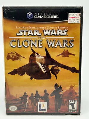 Star Wars The Clone Wars Nintendo GameCube 2003 Lucas Arts Action Video Game NEW