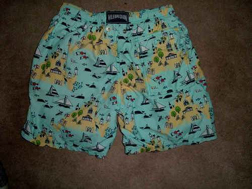 Vilebrequin Youth Swim Trunks Size 14 Inner Lining Nautical Theme - Picture 2 of 6