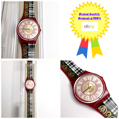 Swatch Gent New Mr.Watson GR128 1995 Vintage Wristwatch Years 90 NOS
