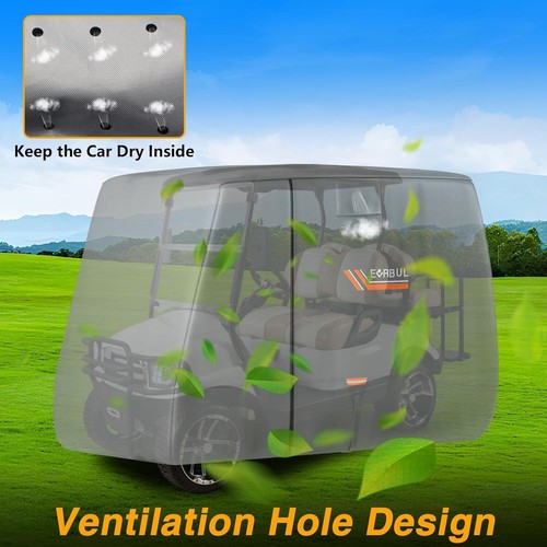 Heavy Duty Waterproof 4 Passenger Golf Cart Cover for Club Car EZGO YAMAHA - Picture 5 of 8
