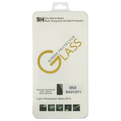 Tempered Glass Screen Protector for Samsung Galaxy S6 Edge Cover Protection