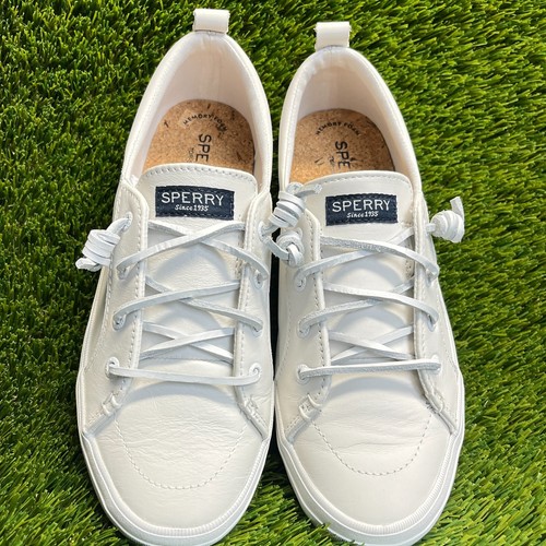 Sperry Crest Vibe Womens Size 7.5 White Casual Walking Leather Shoes Sneakers - Picture 5 of 10