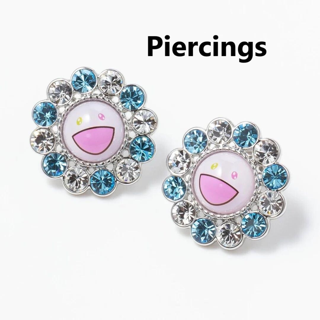 MURAKAMI TAKASHI×liquem 花モチーフ ピアス Takashi Murakami x Liquem Rainbow Flower Piercings 2024