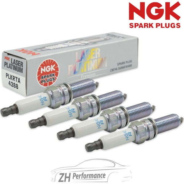 4X NGK 4288 PLKR7A ZüNdkerze FüR Mercedes C-Klasse Hyundai Smart Maybach-image