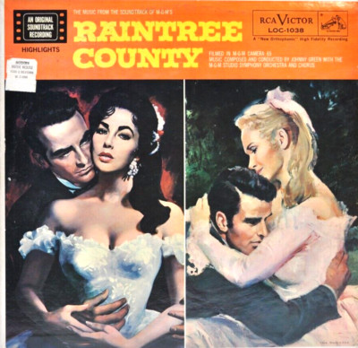Raintree County Original Soundtrack 1958 Mono Vinyl LP Elizabeth Taylor LOC-1038