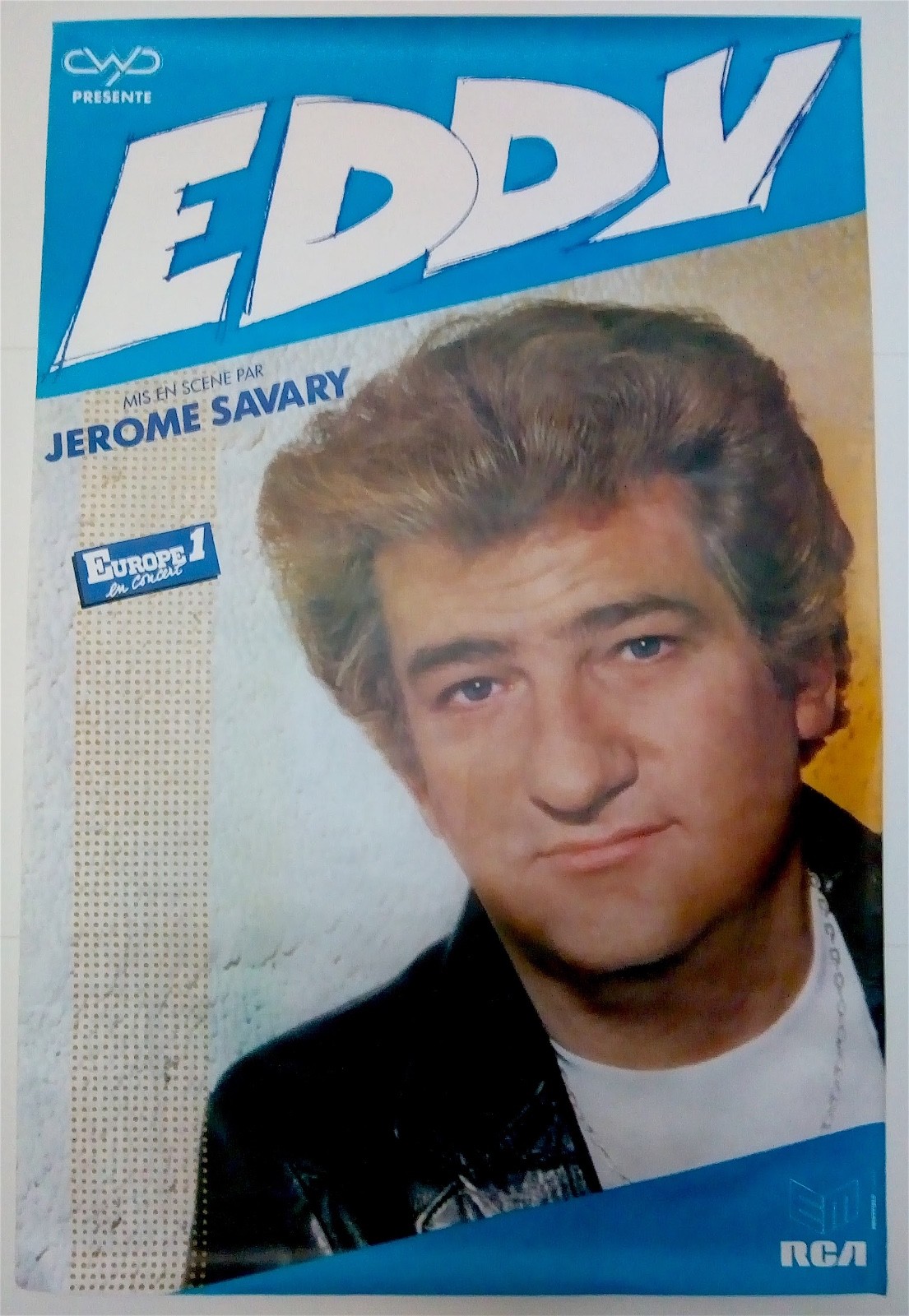 EDDY MITCHELL – ORIGINAL CONCERT POSTER – PALAIS DES SPORTS- AFFICHE - 1984