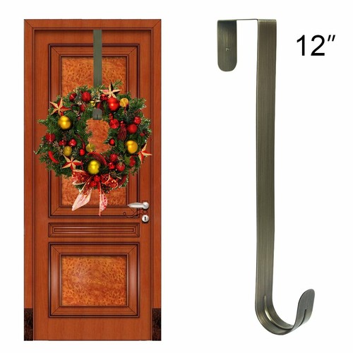 Brass Heavy-Duty Metal Over Door Hanger Front Door Christmas Wreath Hook Home US - Picture 10 of 10