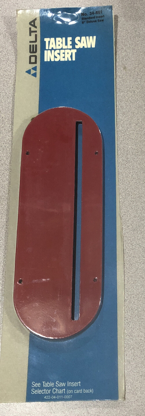 Delta 34-661 Table Saw Standard Insert 