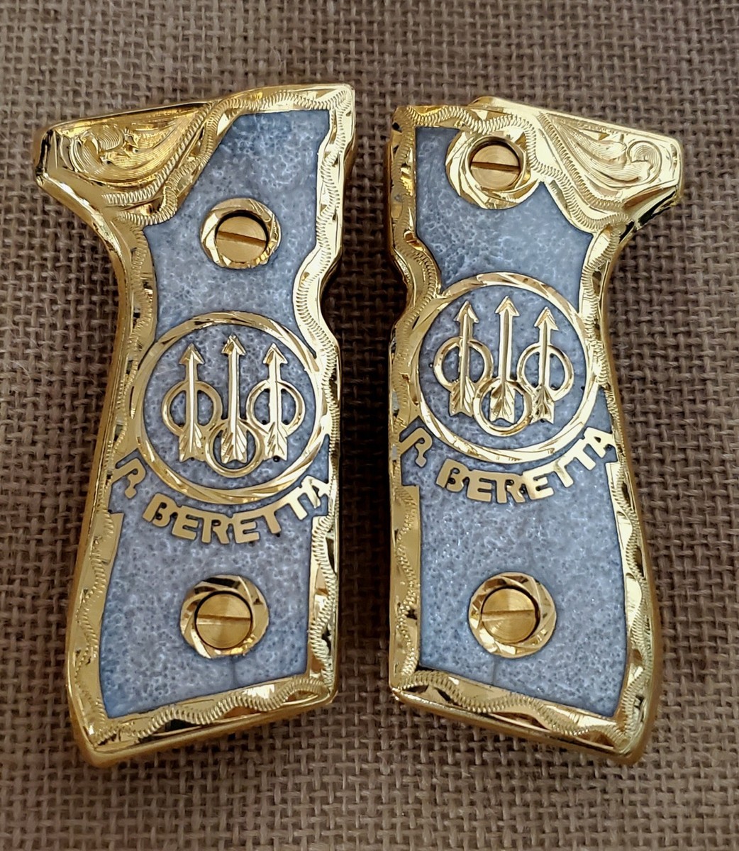 ゴットハンド【kashwére】プルオーバーパーカ / ソリッド Luxury Mother Pearl gold premium Beretta Logo 92fs gun grips