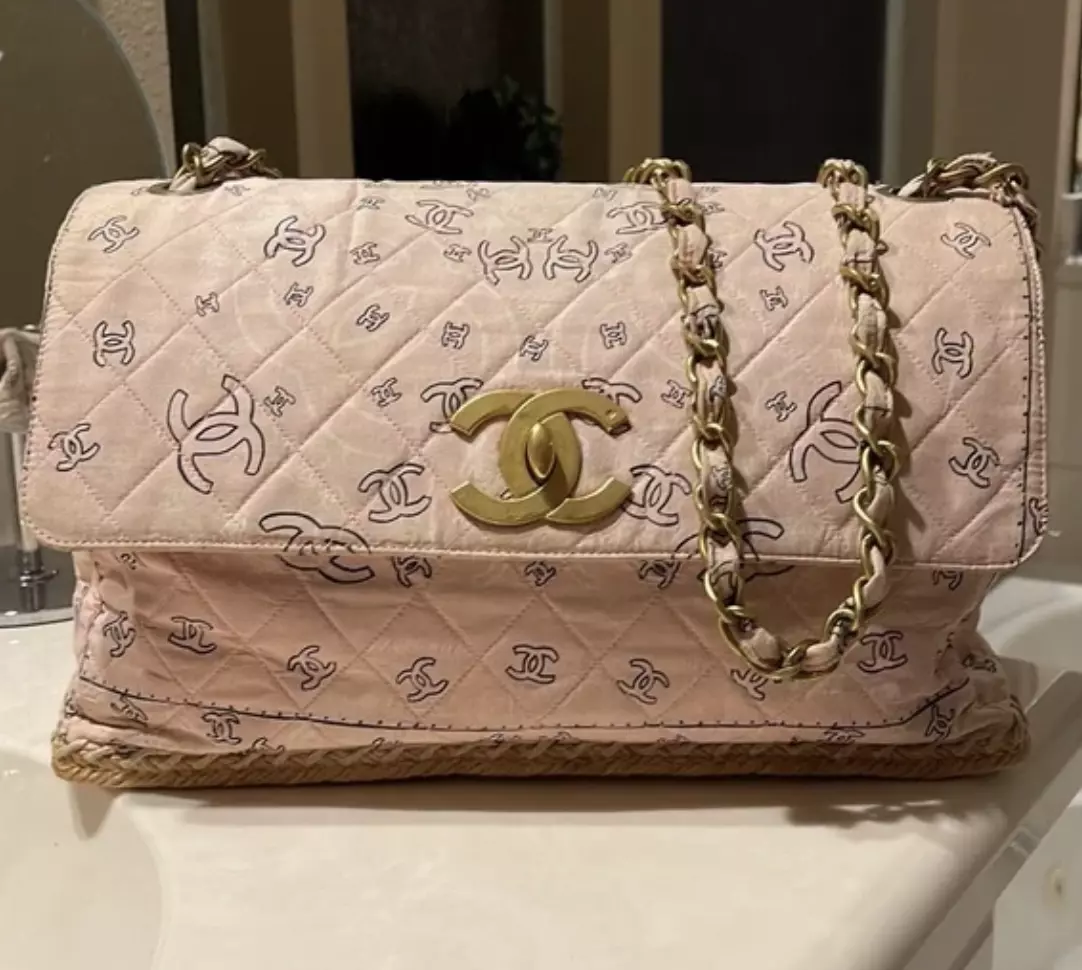 CHANEL Pink Cotton Exterior Bags & Handbags for Women