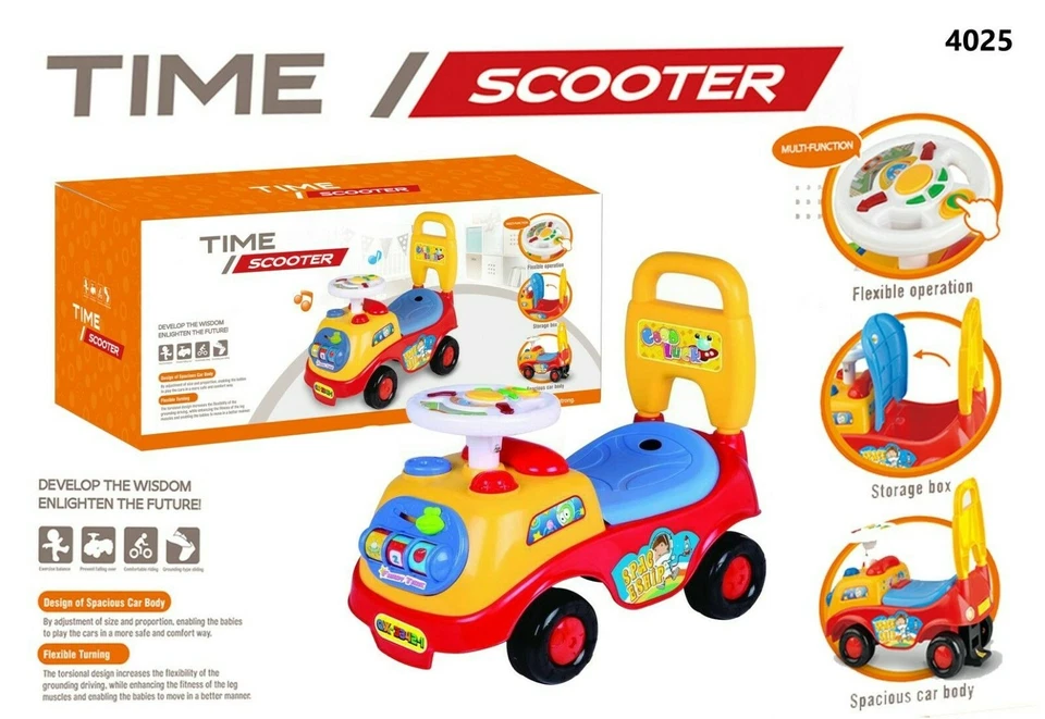 My First Ride On Kids Toy Car Boys Girls Push Along Toddler Infants Walker Trike - Image 3 of 4