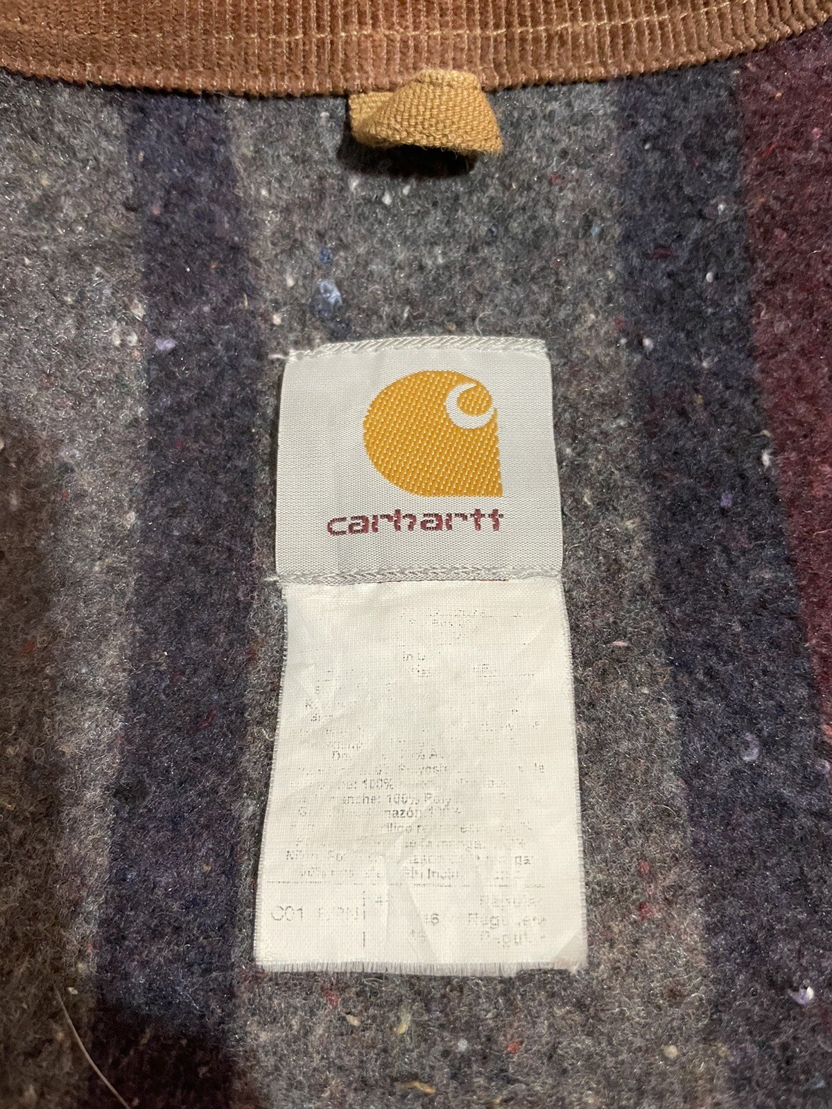 Vintage Carhartt Made in USA Blanket Lined Chore Coat Jacket XL eBay