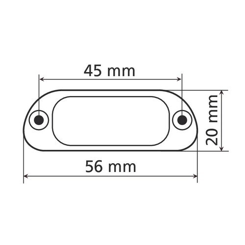 Lampa Mini Luce Targa 4 LED bianchi Universale Nera omologata Scooter - Moto - Foto 2 di 8
