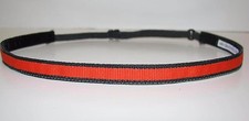 ORANGE BLACK THIN Headband no slip adjustable non sweaty Hair Bands