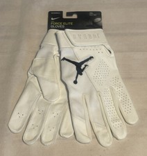 NIKE JORDAN FORCE ELITE BATTING GLOVES PROMO MOOKIE BETTS WHITE/BLACK Sz 3XL