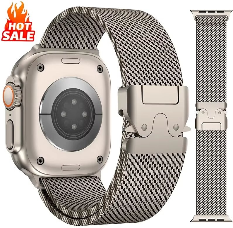 Milanese Loop Watch Band Strap For Apple watch 10 9 8 7 6 5 4 3 2 1 Ultra SE