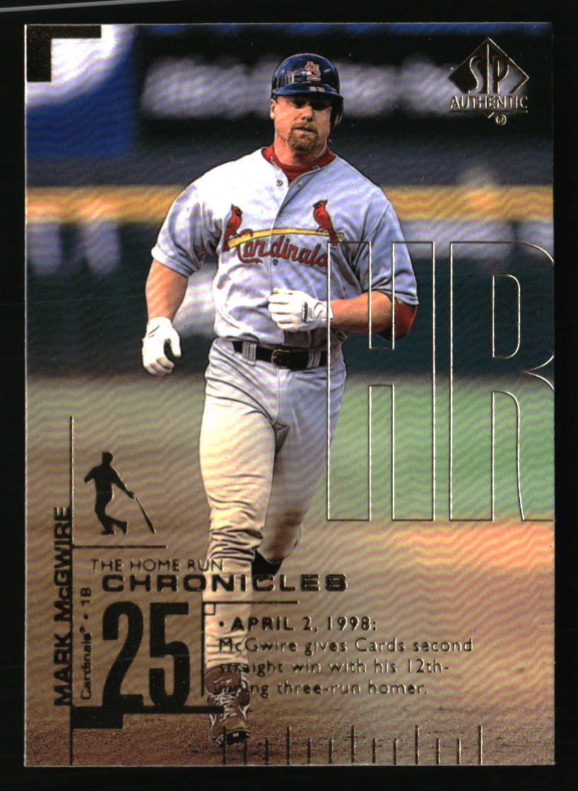 Mark McGwire 1999 SP Authentic: Home Run Chronicles #HR4 BASEBALL