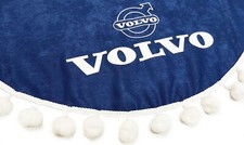 Truck Curtains For Volvo Vnl Vnr Vnx Vhd Fh Fh12 Fh13 Fh16 Blue White Pom Poms