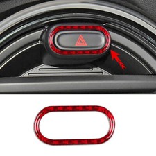 💝Red Car Safety Warning Light Button Sticker For MINI COOPER S F54 F55 F56 NEW