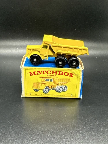 Vintage Matchbox Lesney 6c Euclid Quarry Dump Truck W/ Original Box Nice Truck