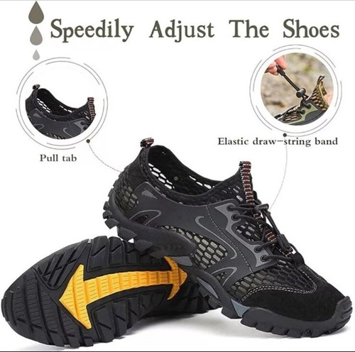 Chaussures d'eau SEMELLE ÉPAISSE chaussure aqua à séchage rapide pour sports nautiques - US taille 10 - Photo 6/12