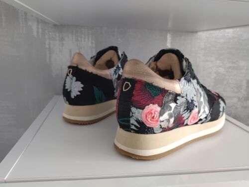 MODELO PHILIPPE Bulldog Tela Floral Lona Multicolor Entrenadores Tenis Zapatos - Imagen 3 de 18