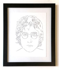 Andy Warhol John Lennon 1985-86 Offset Lithograph Framed