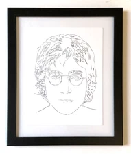 Andy Warhol John Lennon 1985-86 Brooke Alexander Iconic Offset Lithograph Framed