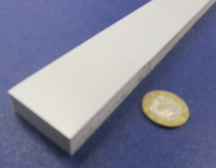 CPVC Bar, Gray, .500" (1/2") Thick x 1.50" Wide x 48" Length - Image 2 of 4