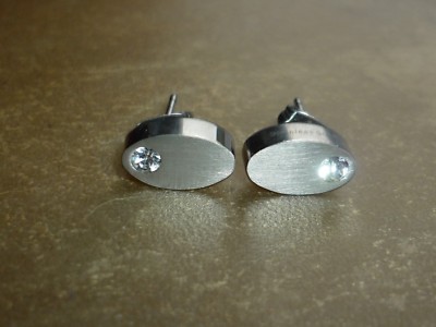 OHRRINGE EDELSTAHL KATZENAUGE ''SERIE CATEYE''   PW Schmuck hochwertig NEU 