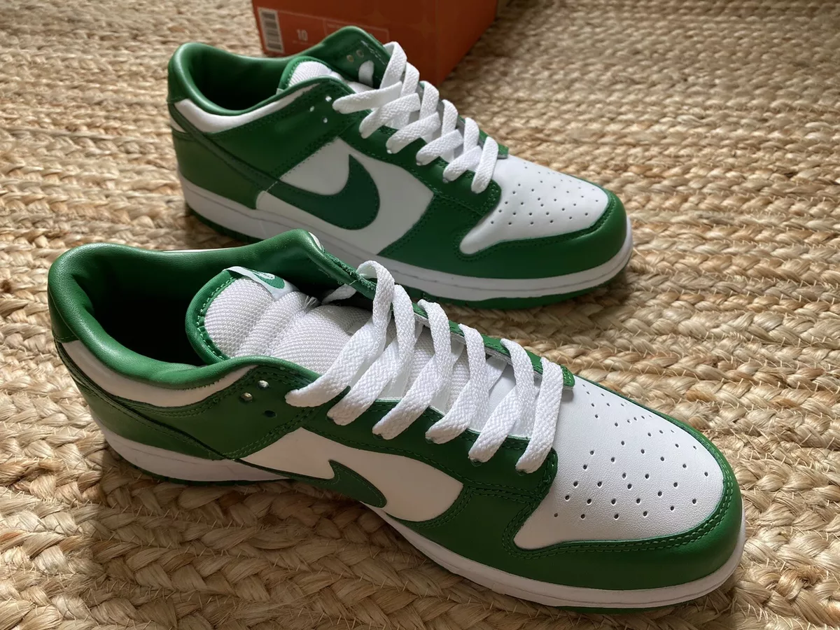 Size 10! Nike Dunk Low supreme Celtic Pine Green 2004 DS NEW 304714 132 Travis