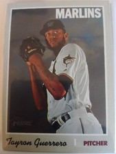 2019 Topps Heritage High Number Tayron Guerrero SP #719 - Marlins a153
