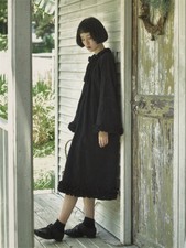 Retro Japanese Women Girl Sweet Cute Long Sleeve Loose Dress Streetwear