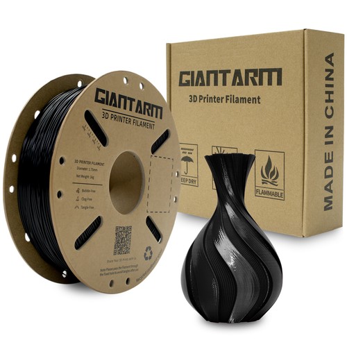 GIANTARM Filament PLA Schwarz 1.75mm 1KG Per Roll For FDM 3D Drucker Neu DE - Bild 10 von 11