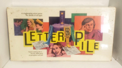 Letter Pile Board Game 1974 The Cootie Company  Schaper Manufacturing Co USA