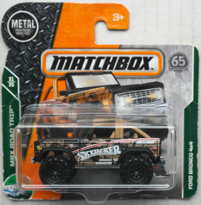 Matchbox 1972 Ford Bronco 4x4 mattschwarz/beige Neu/OVP Geländewagen MBX ´72