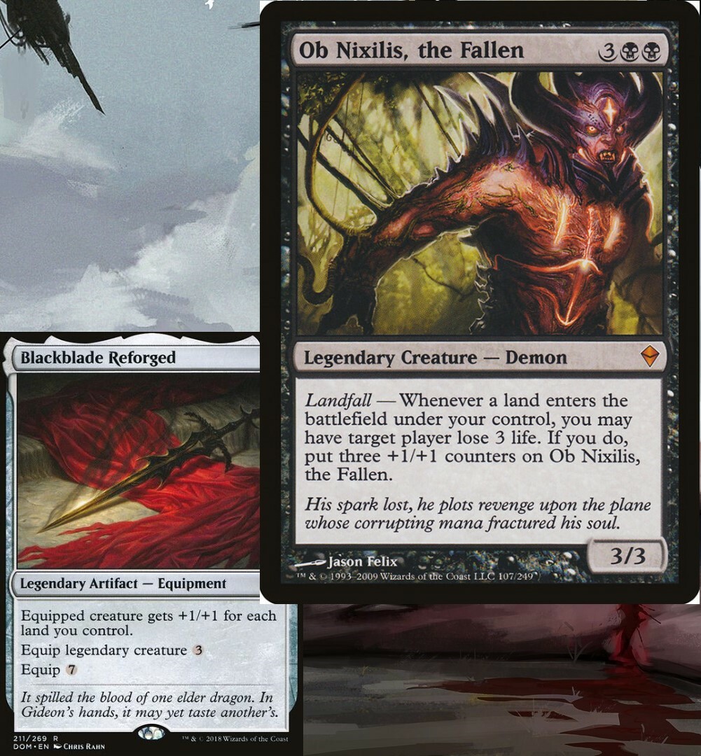 mtg ob nixilis commander deck Ob Nixilis, the Fallen LANDFALL Commander Deck Magic MTG Ready-to-Play  Zendikar