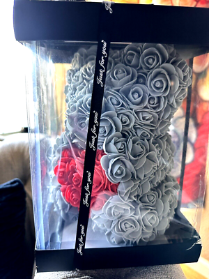 Artificial Fake Gray Red Rose Flower Teddy Bear Toy Wedding Party Birthday Gift | eBay Artificial Fake Gray Red Rose Flower Teddy Bear Toy Wedding Party Birthday Gift | eBay