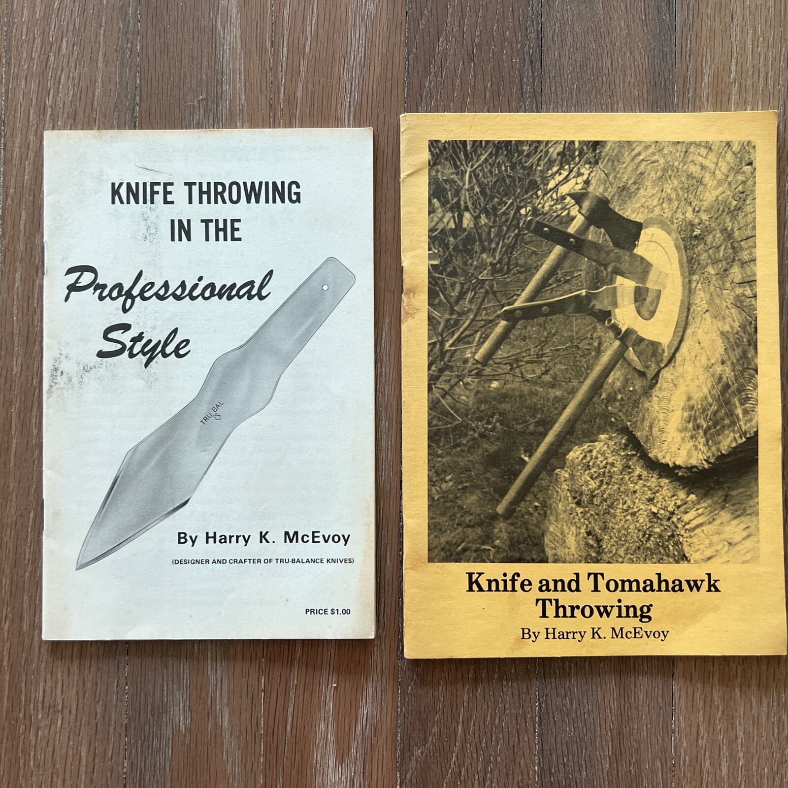 vintage Knife and Tomahawk Throwing by McEvoy