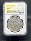 2021-S Morgan Silver Dollar NGC MS70 First Day of Issue .999 Silver Morgan