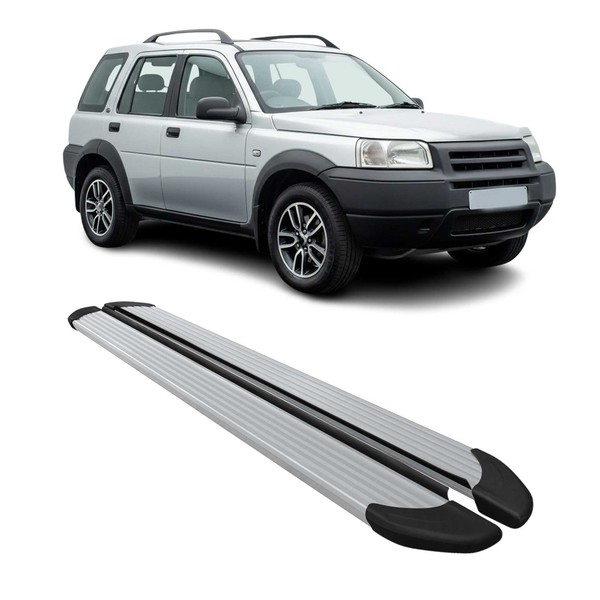 Seitenschweller Trittbretter Schweller FüR Land Rover Freelander 1997-2006 Alu-image