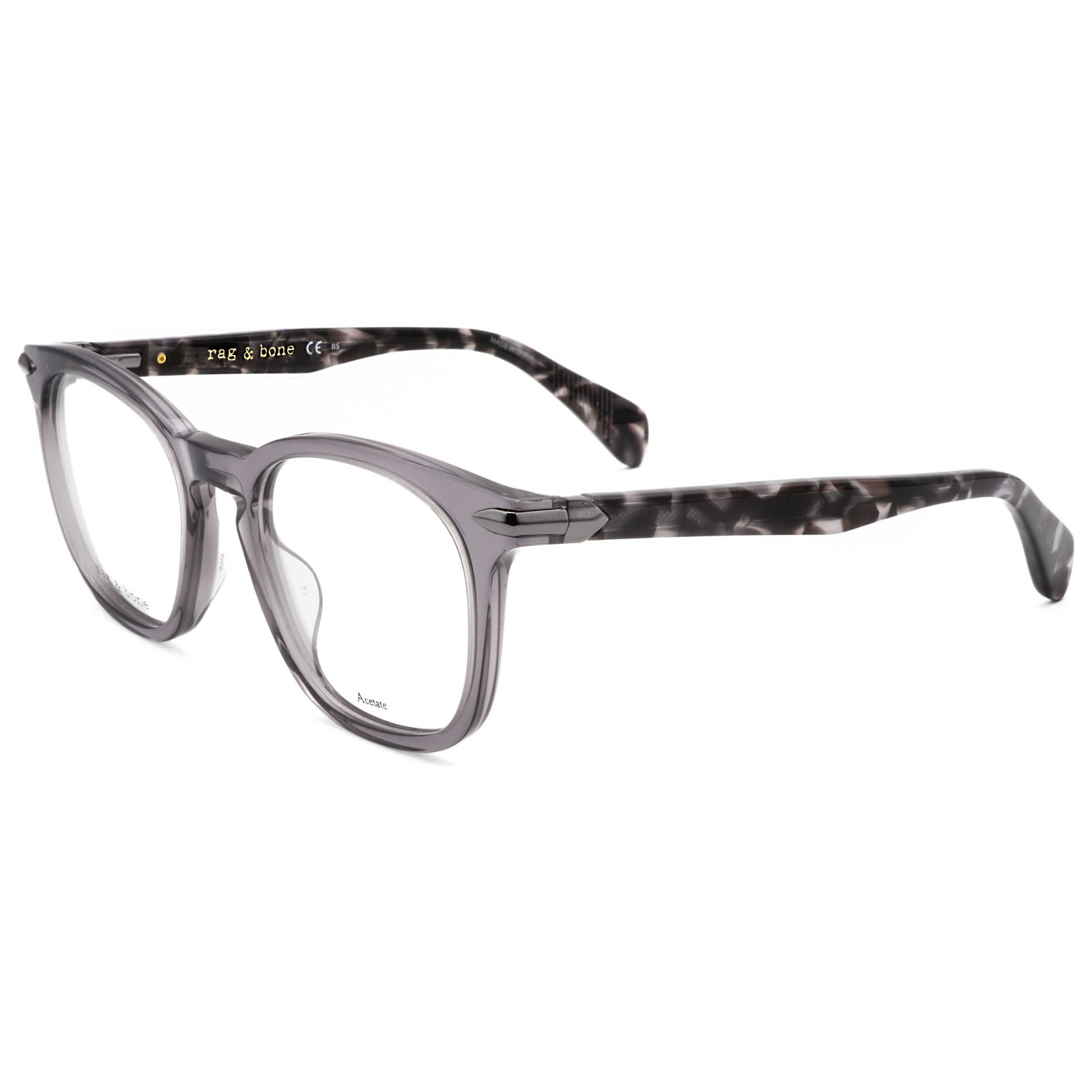 Rag & Bone Unisex 50mm Grey Havana Opticals RNB7037-G-ACI-50 Rag & Bone Unisex 50mm Grey Havana Opticals RNB7037-G-ACI-50