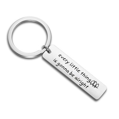Every Little Thing is Gonna be Alright Three Little Birds Keychain Inspiratio...