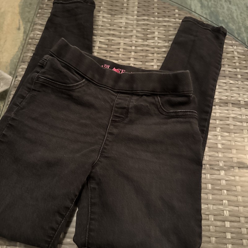Children’s Place Jean Leggings Girls Size 12 Weathered Black