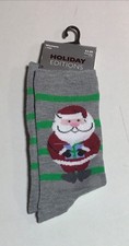 Holiday Editions Christmas Stocking Stuffer Santa Claus Women's Socks Size 4-10