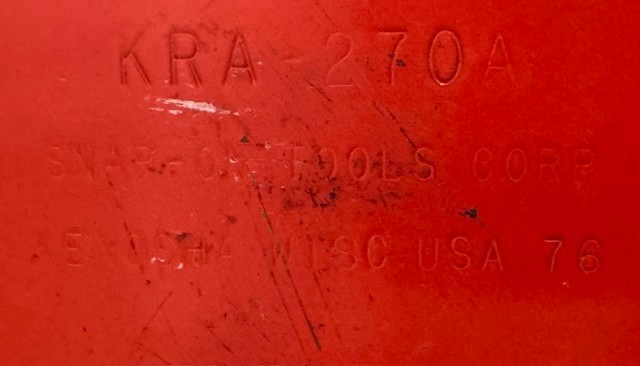 Vintage Snap-on Tools Metal Wall Cabinet Kra 270a W/ Tool Hook